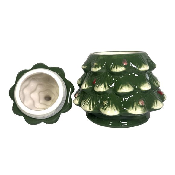 NEW Time & Place Holiday Christmas Tree Cookie Jar 6.8" x 10" Modern *READ Below - Picture 7 of 8